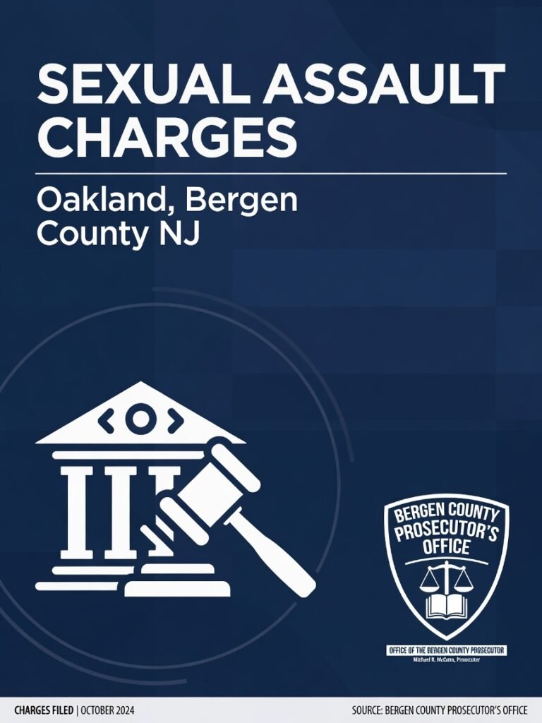 Bergen County Prosecutor - Sexual Assault Charges Infographic