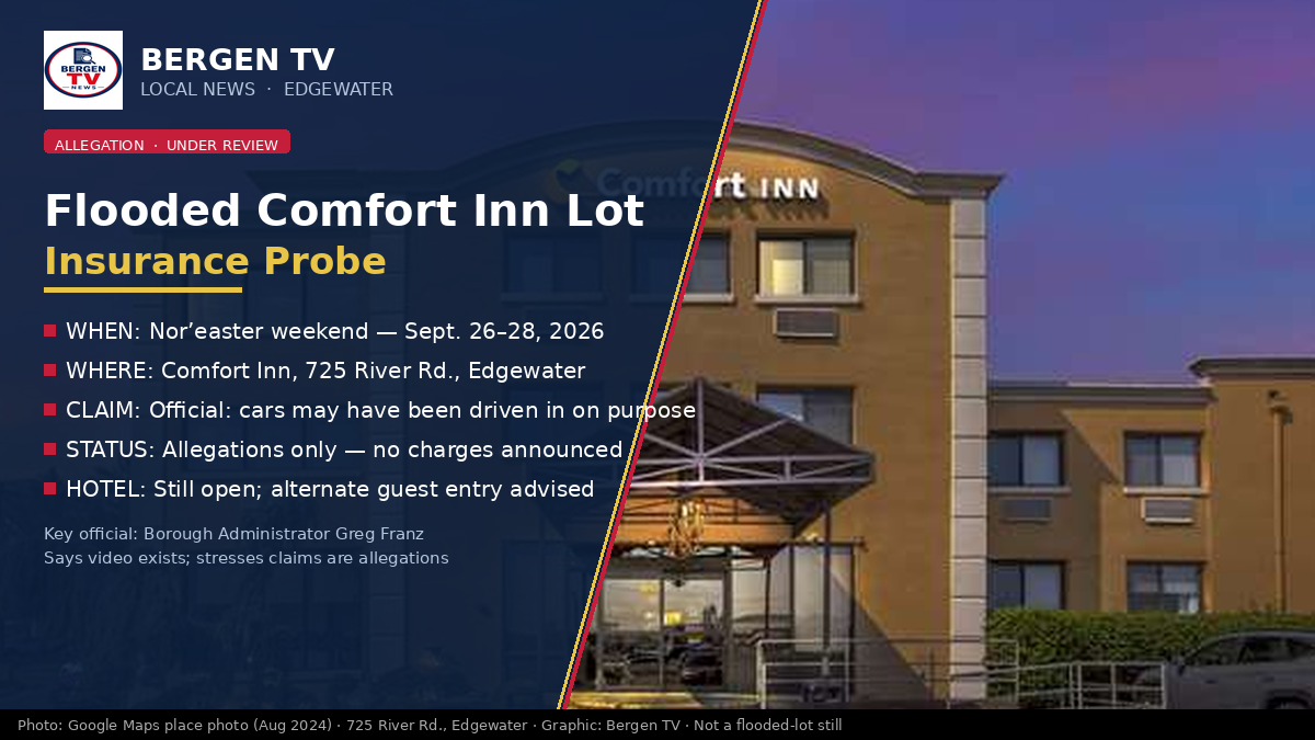 Infographic: Edgewater Comfort Inn flooded lot insurance probe