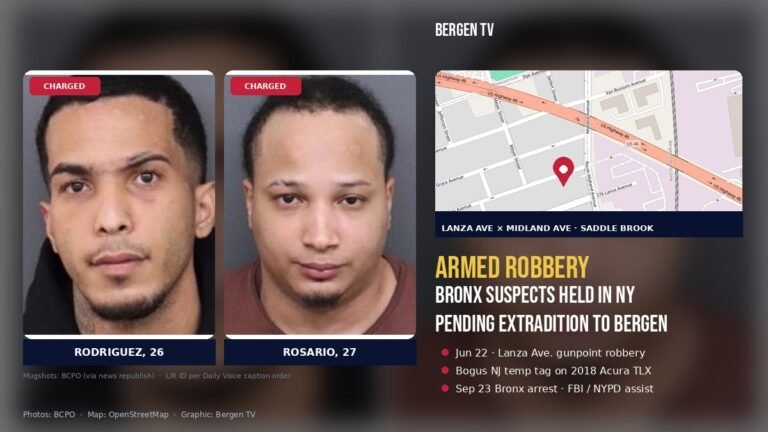 Rosario and Rodriguez mugshots — Lanza Ave armed robbery