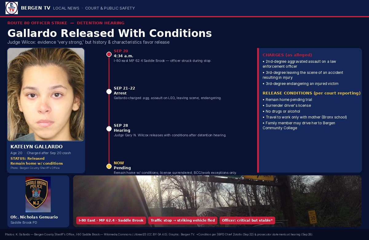 Infographic: Gallardo Route 80 officer crash release