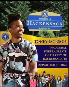 Hackensack Appoints Toney Jackson as City's First Poet Laureate