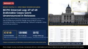Bergen County, N.J., Log: 47 of 49 Felony Cases Went Unreported