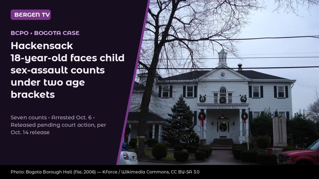 Bogota Child Sex-Assault Case: Hackensack 18-Year-Old Faces Counts Under Two Age Brackets, Released Pending Court