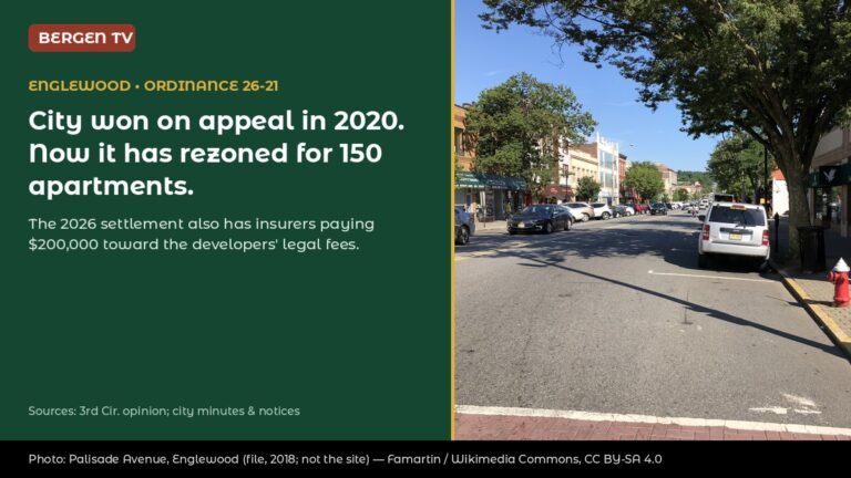 Englewood Won Its Federal Appeal in 2020. Now It Has Rezoned the Site for 150 Apartments — and Insurers Will Pay $200,000 Toward the Developers’ Legal Fees