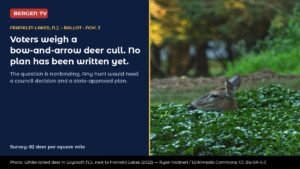 Franklin Lakes, N.J., Votes Nov. 3 on Bow Deer Cull With No Plan Yet
